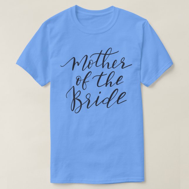 Camiseta Mãe da Noiva  Letra Preta (Frente do Design)