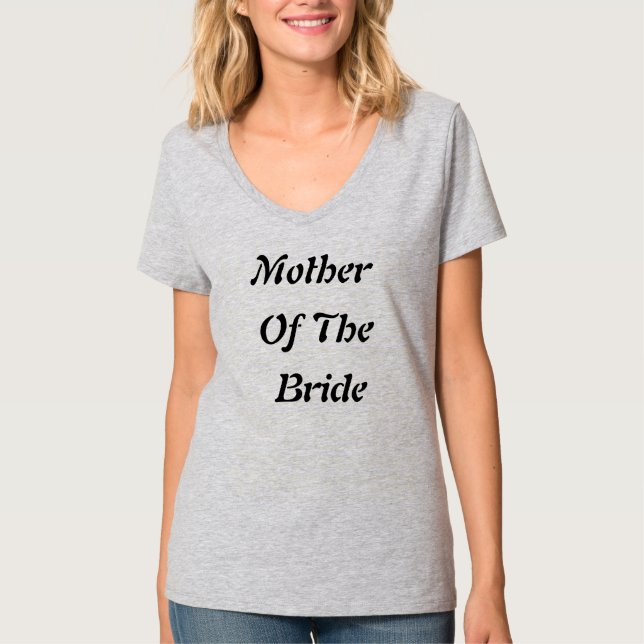 Camiseta Mãe Da Noiva Simples Presente De Casamento (Frente)