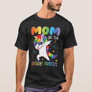 Camiseta Mãe da Princesa de Aniversário, Meninas, Dabbing U