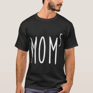 Camiseta Mãe Da Quinta Mãe De Cinco Crianças.