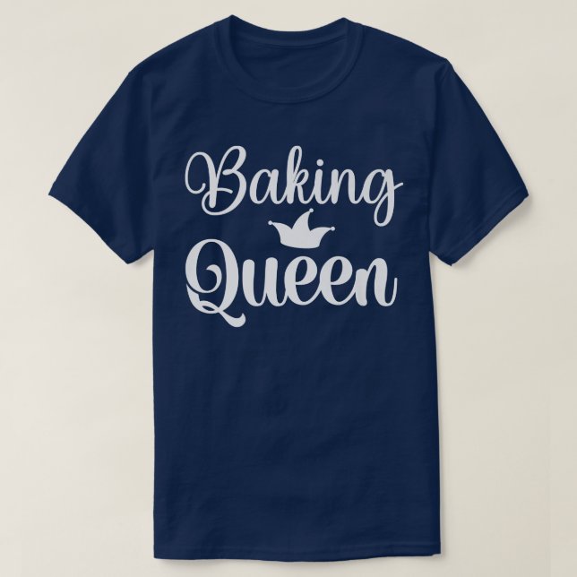 Camiseta Mãe da Rainha Cozinhar Baking (Frente do Design)