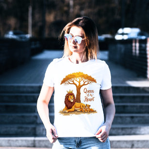 Camiseta "Mãe da Rainha Lionesa - Ouro Coroa do Amor"