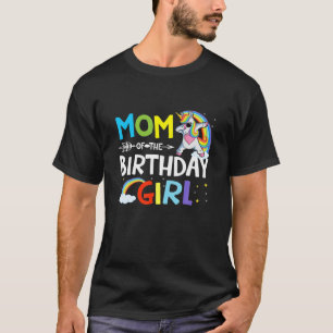 Camiseta Mãe Da Rapariga De Aniversário Engraçado Dabbin