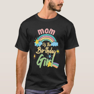Camiseta Mãe Da Rapariga De Aniversário Que Corresponde