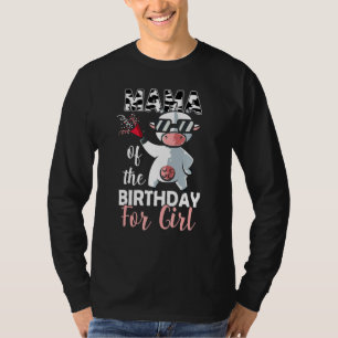 Camiseta Mãe Da Vaca Da Família Birthday Girl No Primeiro D