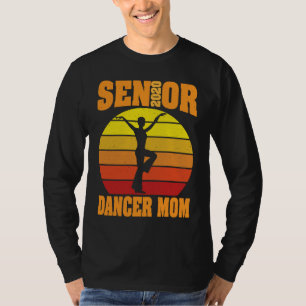 Camiseta Mãe Dançarina Sênior Retro Vintage Pôr do Sol Danç
