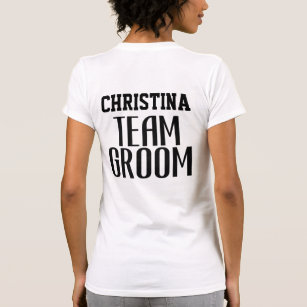 Camiseta Mãe das citações da noiva da equipe do monograma