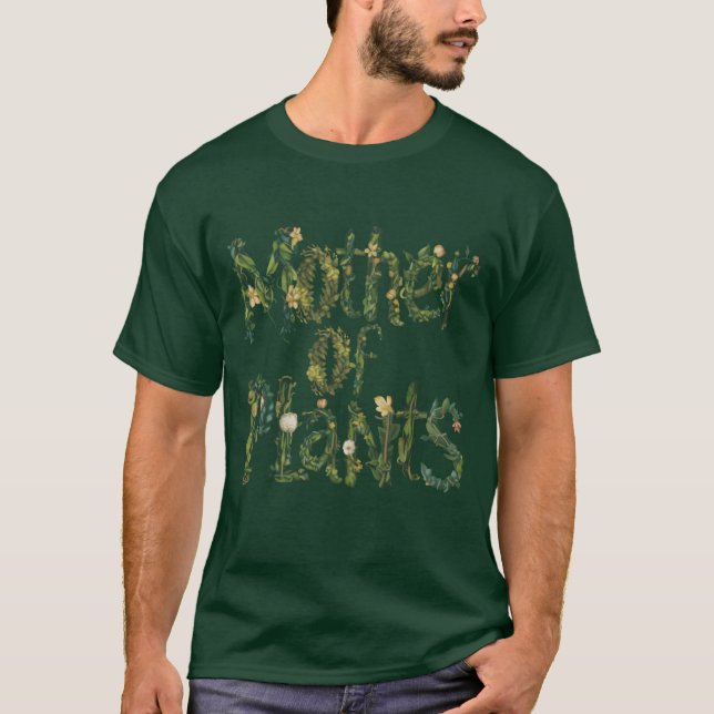 Camiseta Mãe das Plantas, Menino dos Amantes da Natureza (Frente)