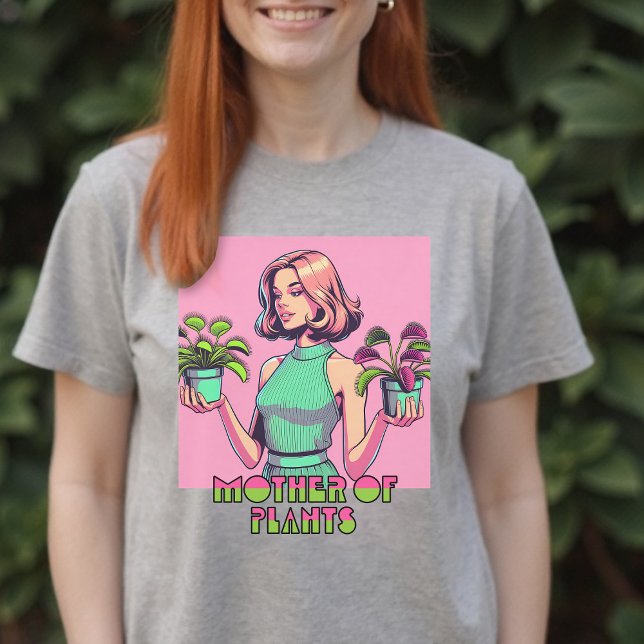 Camiseta Mãe das Plantas Venus Flytrapping Pop Art (Mother of Plants Venus Flytrap Pop Art T-Shirt)