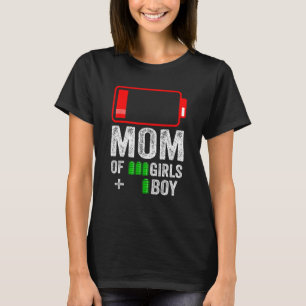 Camiseta Mãe de 1 Menino 3 de Birthda, Dia de as mães