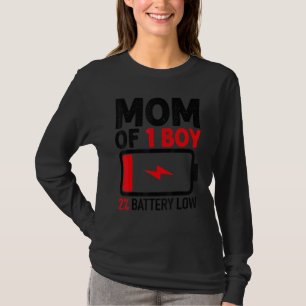 Camiseta Mãe de 1 Rapaz com Baixo Bateria do Filho Dia de a