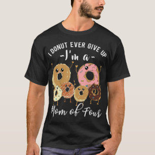 Camiseta Mãe de 4 Rosquinhas Engraçadas Citação Mãe do Astr