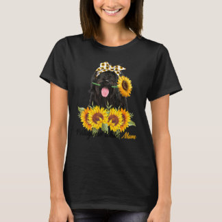Camiseta Mãe de água portuguesa Cachorro de verão de girass