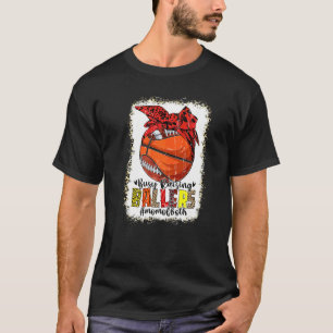 Camiseta Mãe de Ambos Basquete Futebol Ocupada Criando Ball