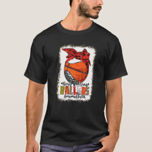 Camiseta Mãe de Ambos Basquete Golfe Ocupada Criando Atleta