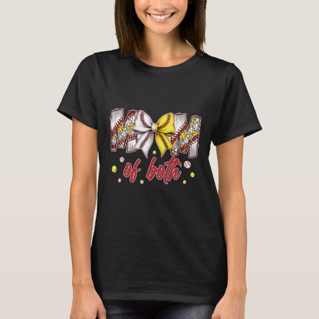 Camiseta Mãe de Ambos Bysebyll Softbyll Coquette Laço Dia d (Frente)