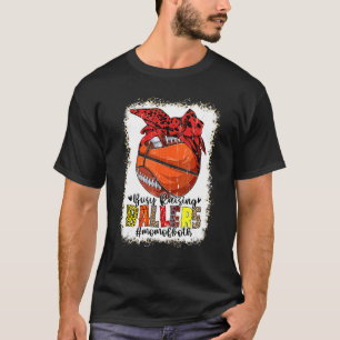 Camiseta Mãe De Ambos Futebol De Basquete Ocupado Para Leva