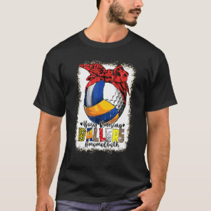 Camiseta Mãe De Ambos Golfe De Voleibol Ocupado Fazendo Bal