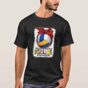 Camiseta Mãe De Ambos Golfe De Voleibol Ocupado Fazendo Bal