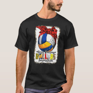 Camiseta Mãe De Ambos Golfe De Voleibol Ocupado Fazendo Bal
