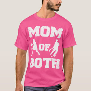 Camiseta Mãe De Ambos Hockey De Basquete Engraçado
