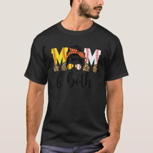 Camiseta Mãe de ambos os D da Mãe de Beisebol Softball Mens