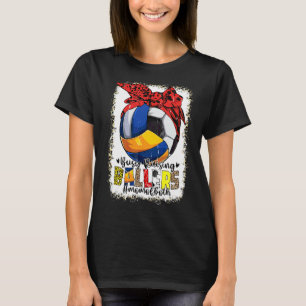 Camiseta Mãe De Ambos Os Futebol De Voleibol Ocupado