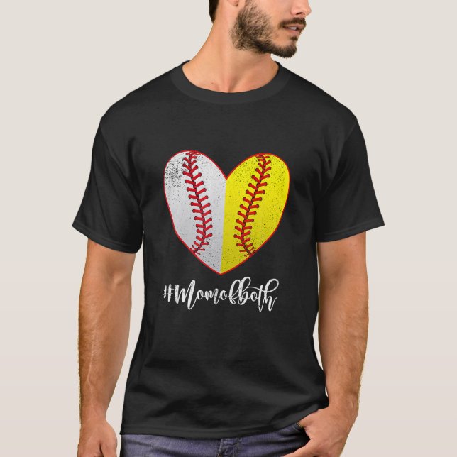 Camiseta Mãe De Ambos Softball (Frente)