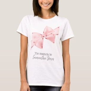 Camiseta Mãe De Arco De Coquete Rosa A Ser T-Shirt