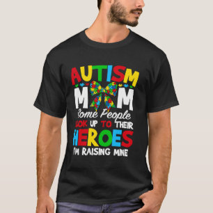 Camiseta Mãe de Autista Criando Herói Conscientização do Au