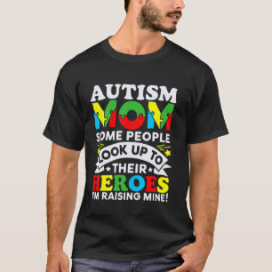 Camiseta Mãe de Autista Criando Herói Coque Desarrumado Con
