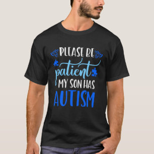 Camiseta Mãe de Autista Mulheres Meu Filho Tem Mês de Cons