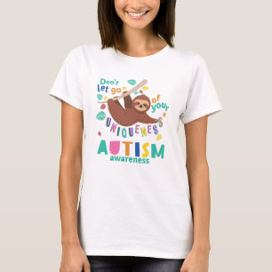 Camiseta Mãe de Autista Unicidade Preguiça Boho