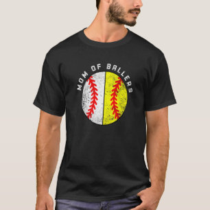 Camiseta Mãe De Ballers Baseball Softball