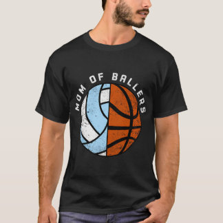 Camiseta Mãe De Ballers Engraçada De Voleibol