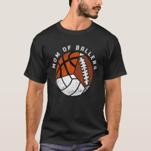 Camiseta Mãe De Ballers Engraçada De Voleibol