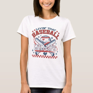 Camiseta Mãe de Baseball Esportivo