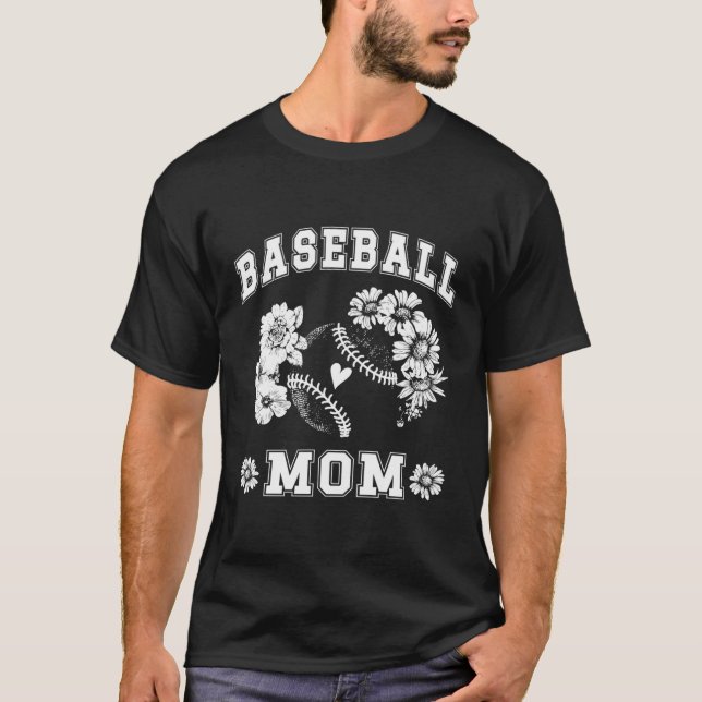 Camiseta Mãe de Baseball Orgulhosa (Frente)