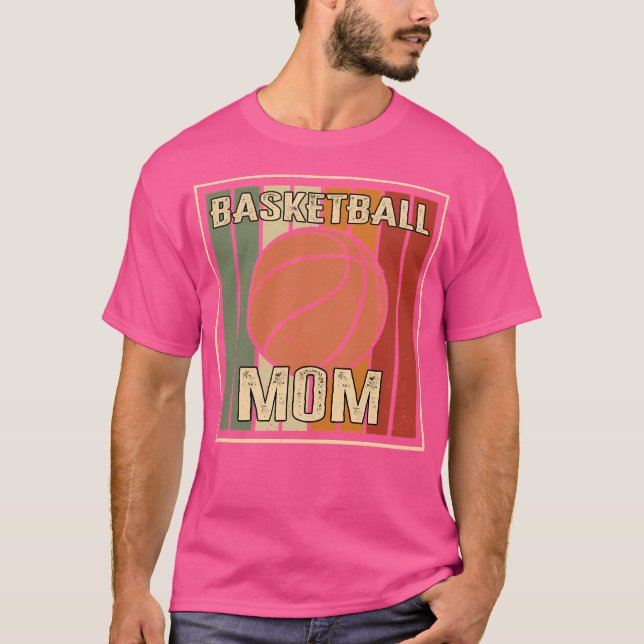 Camiseta Mãe de basquete batendo com pais jogadores de basq (Frente)