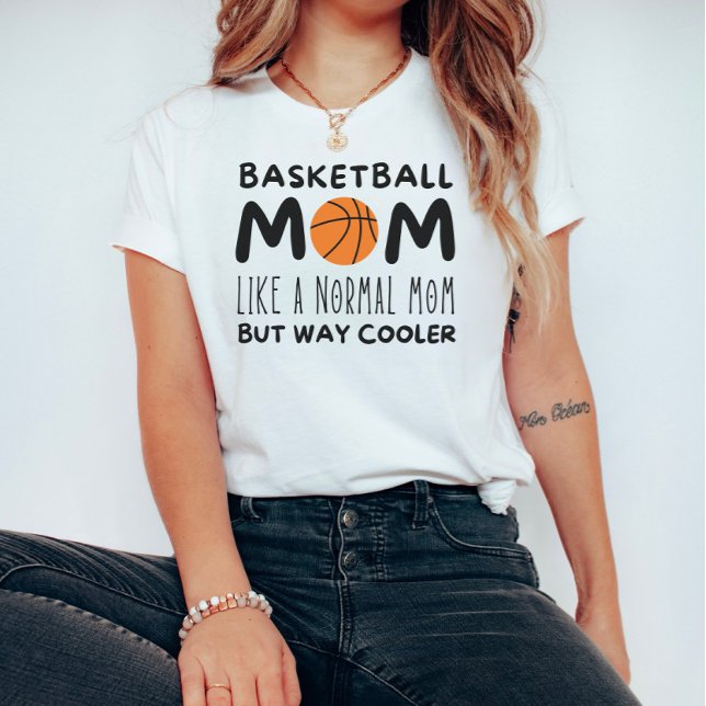 Camiseta Mãe de basquete: Como uma mãe normal, mas muito ma (Criador carregado)