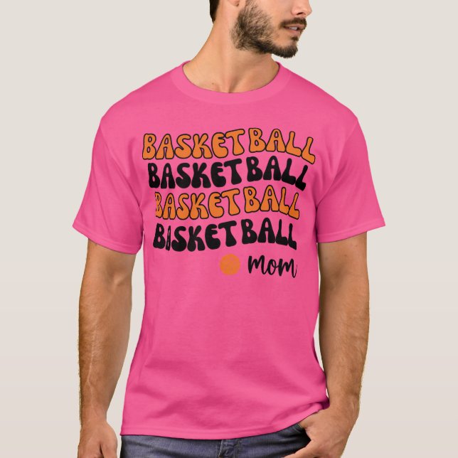Camiseta Mãe de Basquete Laranja (Frente)