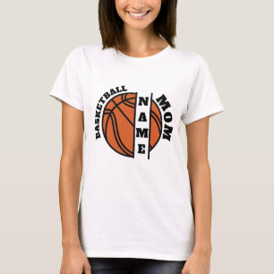 Camiseta Mãe de Basquete Personalizada Bola Dividida