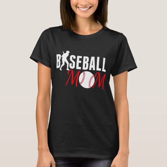 Camiseta Mãe de beisebol (Frente)