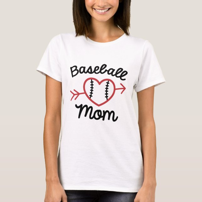 Camiseta Mãe de beisebol (Frente)