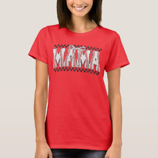 Camiseta Mãe de Beisebol - Gráfica para o Dia do J