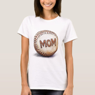 Camiseta Mãe de Beisebol - Perfeito para Mães de Esportista