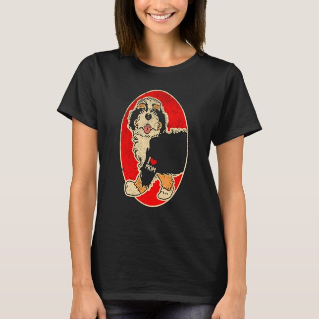 Camiseta Mãe de Bernedoodle (Frente)