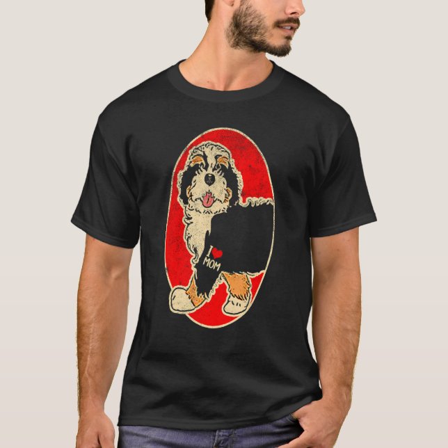 Camiseta Mãe de Bernedoodle (Frente)