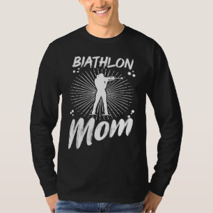 Camiseta Mãe de Biatlo Esportes de Inverno Neve Biatleta Cr