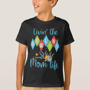 Camiseta Mãe de Boliche Retro Rainha do Boliche D